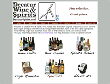 Tablet Screenshot of decaturspirits.com